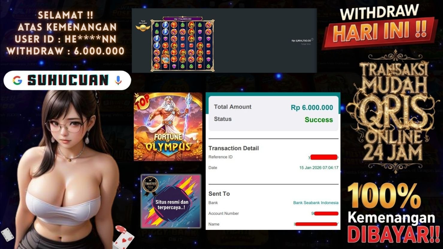 SUHUCUAN JACKPOT SLOT FORTUNE OF OLYMPUS